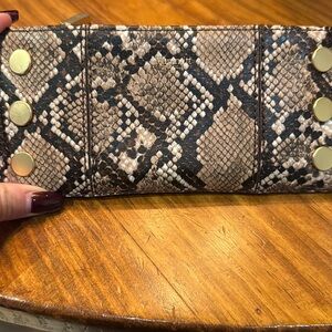 Hammitt LA cheetah print wallet clutch